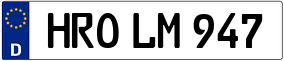 Truck License Plate